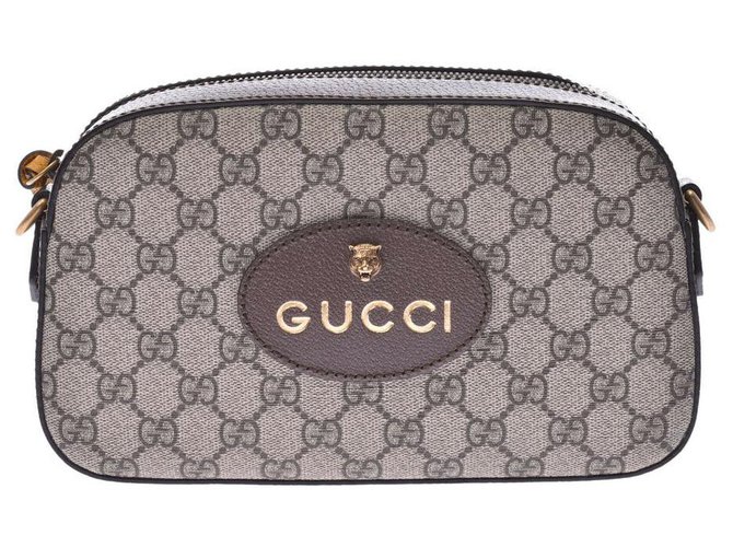 Gucci Clutch bag Gris Lienzo  ref.218103