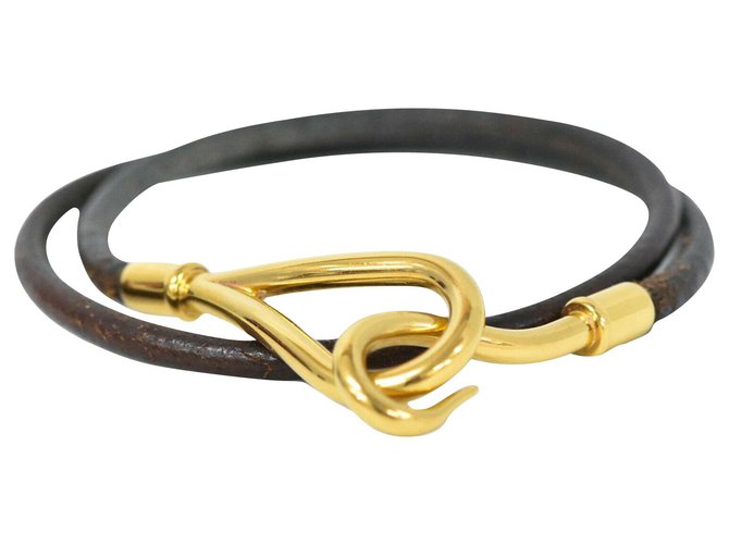 Hermès Hermes bracelet Brown Leather  ref.217727