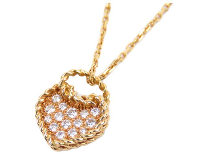 cartier gold heart necklace