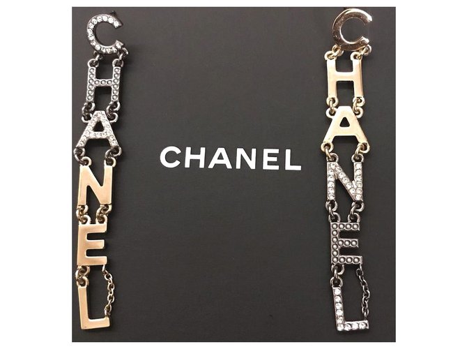 Chanel Ohrringe Silber Metall  ref.217966