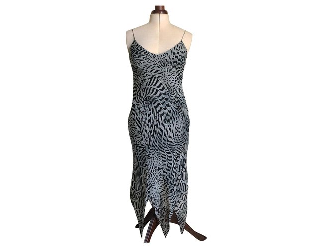 Autre Marque Lynn Adler midi dress Leopard print Silk  ref.218019