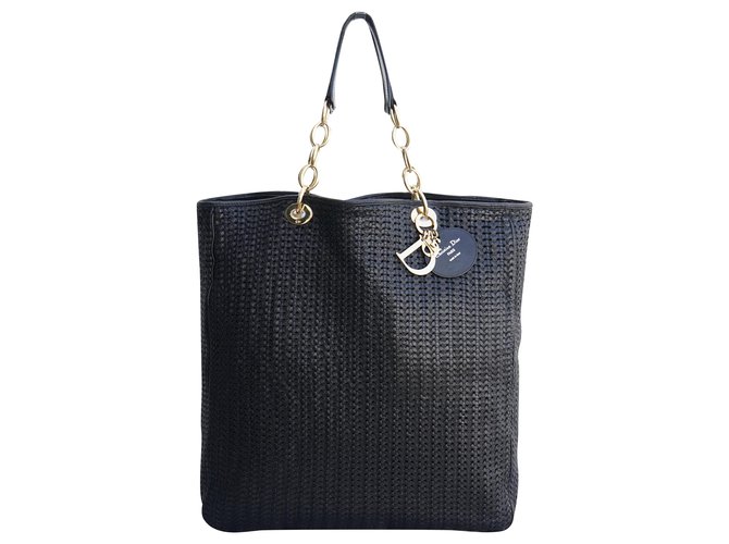 Christian Dior Handbags Black Leather  ref.218166