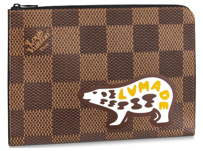 Louis Vuitton Clutch bags Brown Leather  ref.218258