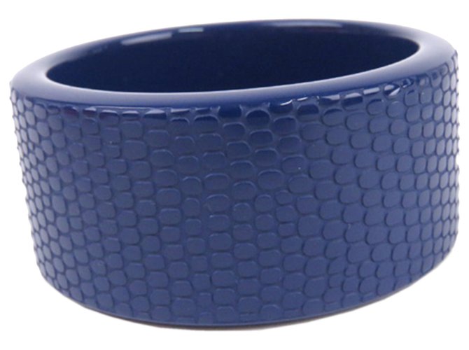 Bracelet Hermès en bois laqué bleu  ref.218467