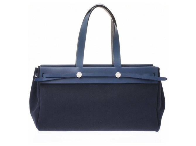 Hermès Handtasche Blau Leder  ref.218494