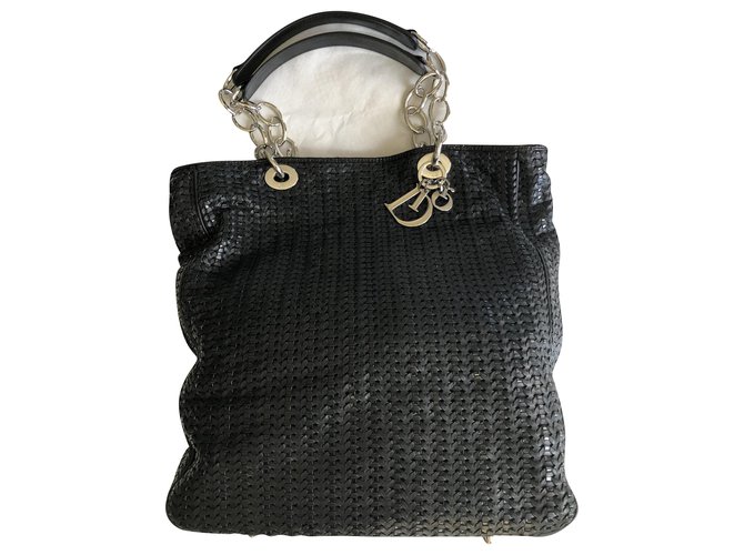Christian Dior bag Black Leather  ref.218536