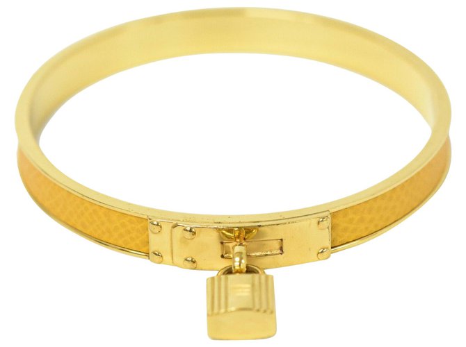 Hermès Hermes Kelly Amarelo Banhado a ouro  ref.218593