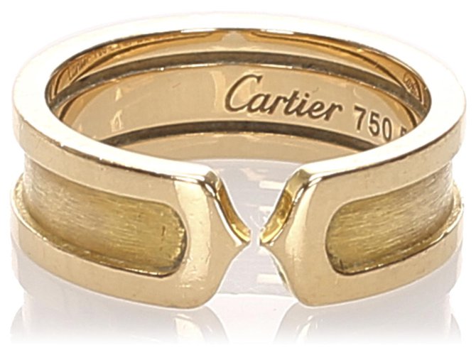 Cartier Gold C2 Anel Dourado Metal  ref.218660