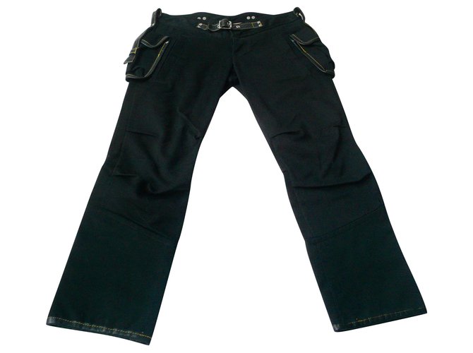 Dsquared2 Dsquared 2 Schwarze Baggy Cotton Short Pants T.44 ES Baumwolle  ref.218758
