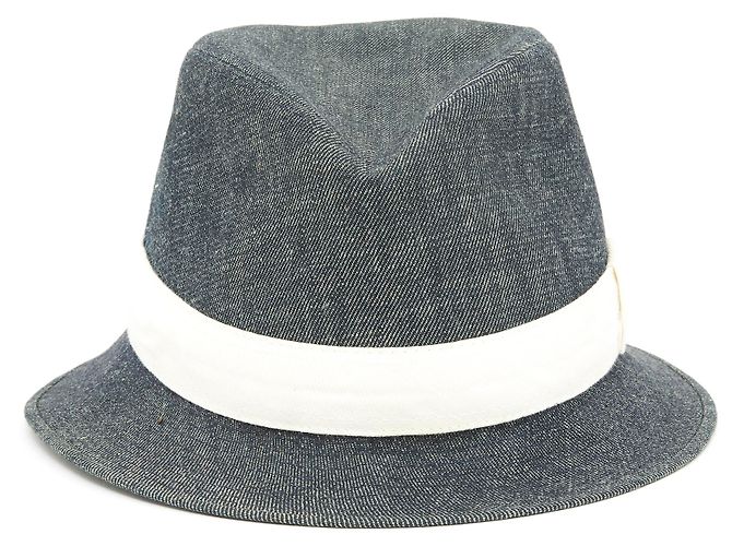 Hermès Trilby Hat Blue Denim