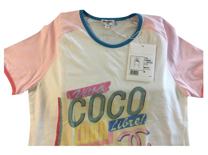 Chanel Camiseta da coleção Coco Cuba Cruise Branco