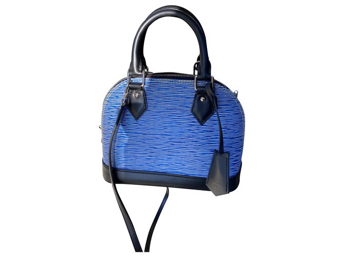 Louis Vuitton Alma BB Blue Leather ref.219005 - Joli Closet