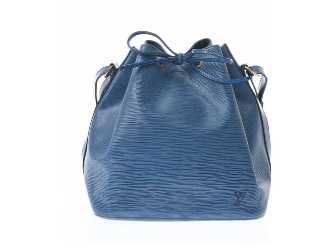 Louis Vuitton Noé Azul Couro  ref.219185