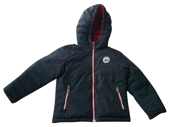 JOTT Tokyo reversible navy blue and red down jacket