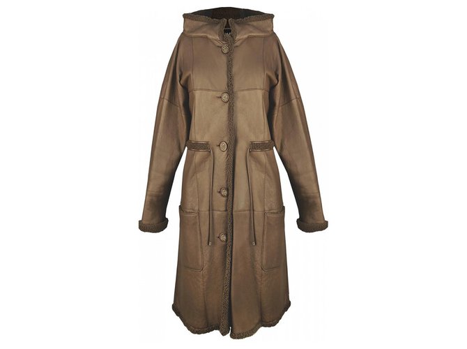 Chanel 8K$ shearing coat Brown Fur  ref.219336