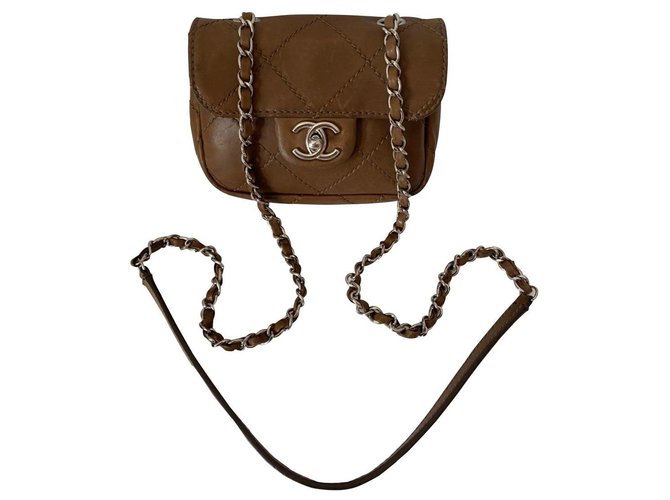 Timeless Chanel Brown Leather  ref.219444