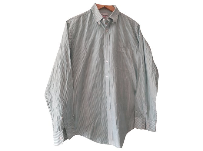 Autre Marque Camicia Arrow Traditionals in cotone Eggshell Verde chiaro Bianco sporco