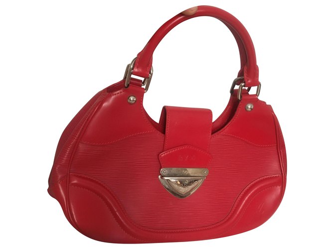 Louis Vuitton vuitton montaigne pm Red Leather  ref.219488