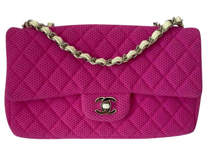 Timeless Chanel Rosa Pano  ref.219489