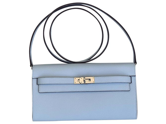 Hermès Kelly to go Blue Leather  ref.219553