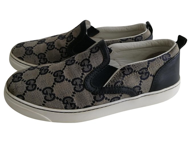 Gucci sneakers Synthétique Bleu  ref.219600