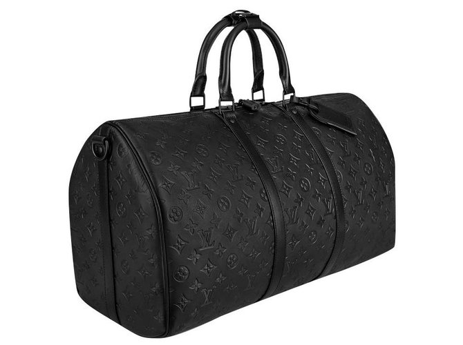 Keepall Louis Vuitton Speedy 30 Black Leather ref.782598 - Joli Closet