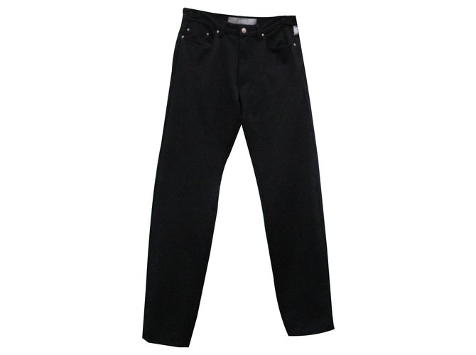 Versace Pants, leggings Black Polyamide  ref.219698