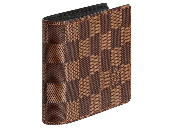 Louis Vuitton Portefeuille LV Slender neuf Cuir Marron  ref.219875