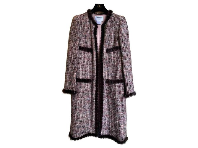 Chanel 8,5K$ gorgeous coat Multiple colors Tweed  ref.219900