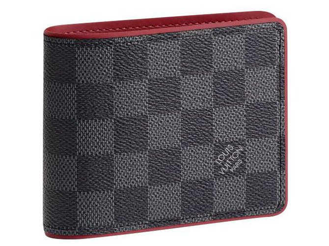 Louis Vuitton LV Multiple wallet nuevo Gris Cuero  ref.219916