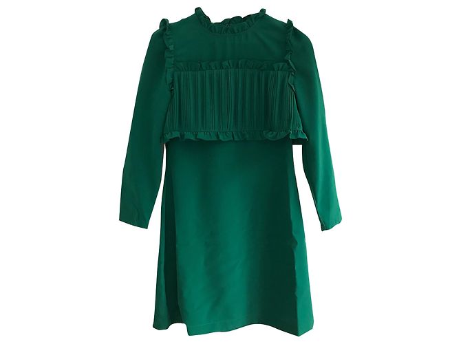 Maje Rumba Kleid Grün aus Polyester