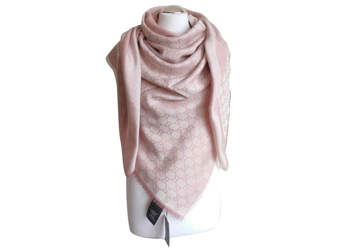 ggweb gucci  pink pastell new Silk Wool  ref.220018