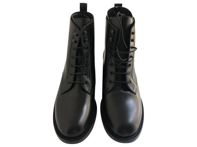 Saint Laurent Patti Ankle Boots Leather 