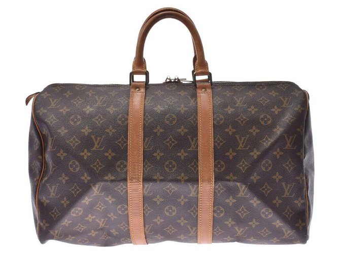 Louis Vuitton Keepall 45 Brown Cloth  ref.220155