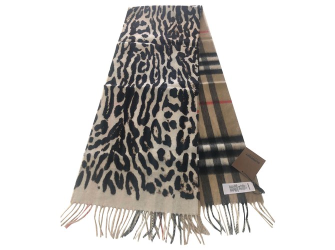 BURBERRY lined-face cashmere scarf Multiple colors  ref.220278