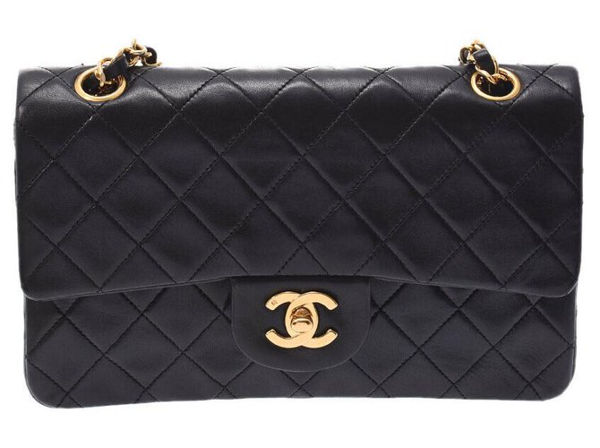 Chanel Timeless Black Leather  ref.220442