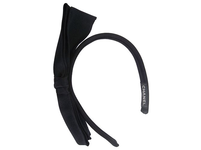 Chanel arco de cabelo Preto