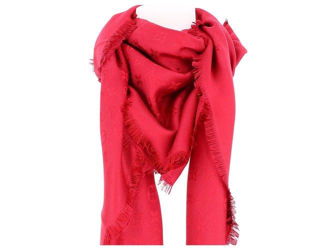 Louis Vuitton Scarf Red Silk  ref.220666