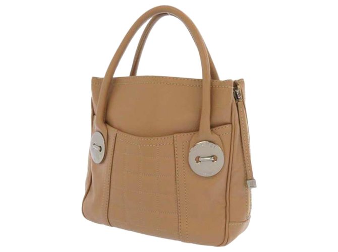 Chanel Brown Choco Bar Soft Leather Tote Bag Beige Pony-style calfskin  ref.220783