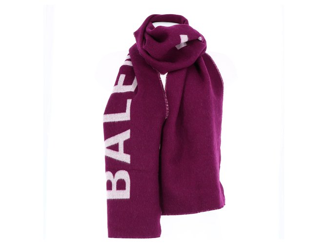 Balenciaga Scarf Purple Wool  ref.220856
