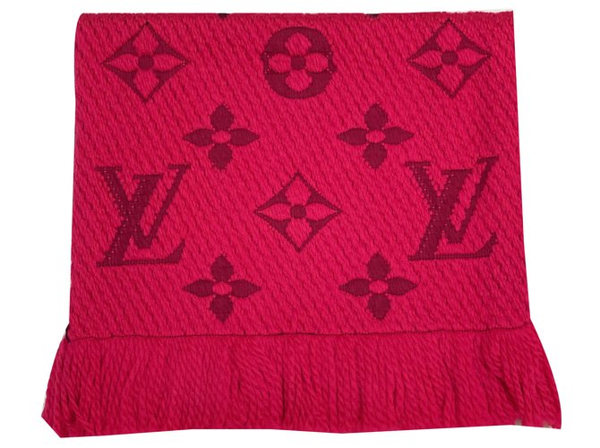 LOUIS VUITTON 413287 Scarf Escharp Logo Mania Monogram wool Silk