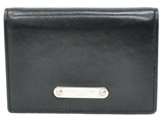 Saint Laurent Wallet Black Leather  ref.220870
