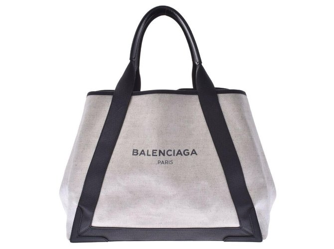 Balenciaga Sac à main Tweed Blanc  ref.220902