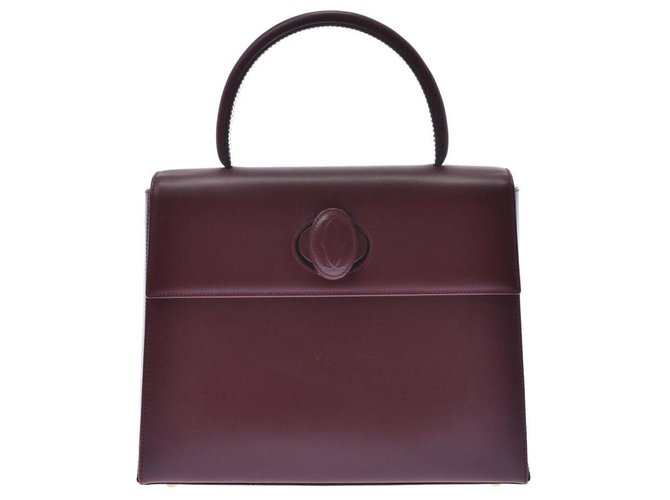 Cartier handbag Red Leather  ref.220904