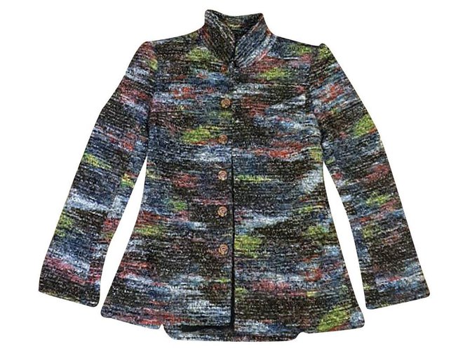 Chanel 8,5$ veste très importante Tweed Multicolore  ref.220957