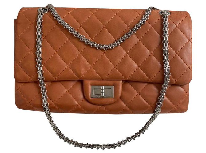 2.55 Chanel Coral Leather  ref.221022