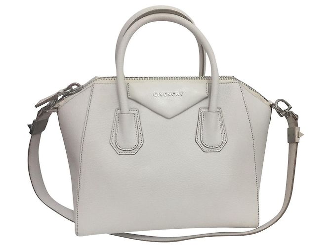 Sac à main Givenchy Antigona Petit Blanc en Cuir