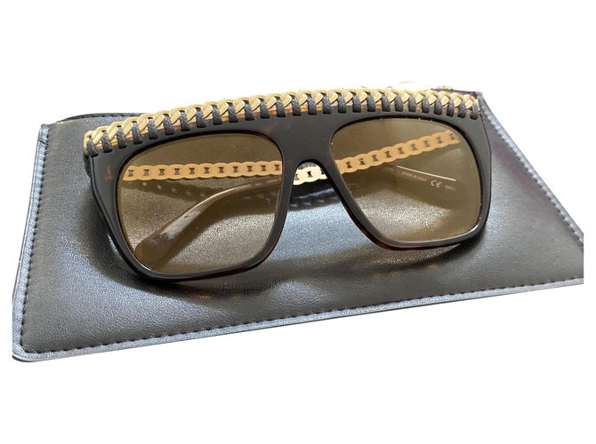 Stella Mc Cartney Sunglasses Brown Chain  ref.221307