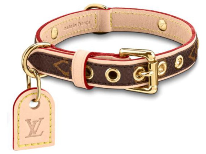 Louis Vuitton, Dog, Louis Vuitton Baxter Dog Collar Leash