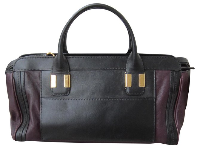 Alice Chloé Handbags Black Leather  ref.221322